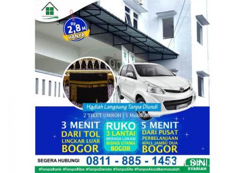 Miliki Ruko 3 Lantai di Bogor dapatkan Bonus Umroh Dan Mobil Avanza