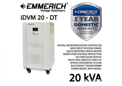 Automatic Voltage Regulator 20 kVA, 1phase, Emmerich type iDVM 20 - DT