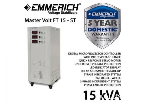 Stabilizer / AVR Emmerich Master Volt FT 15 - ST, 3 Phase, 15 kVA,