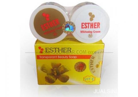 Esther Whitening Cream S-M + Sabun Esther (Original)