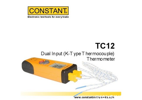 Jual CONSTANT TC12 Dual Input Thermometer Type-K