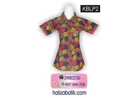 Batik Model Terbaru, Atasan Batik Modern, Baju Batik, KBLP2