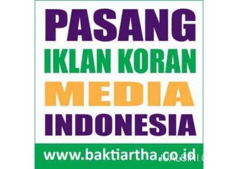 Pasang Iklan KORAN MEDIA INDONESIA
