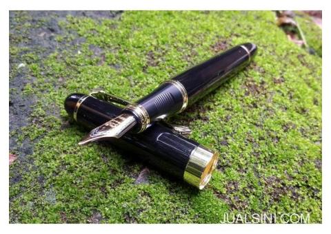 Pulpen Mewah Jinhao X450 Iraurita Fountain Pen Metal Golden Clip