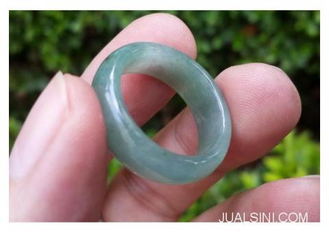 Cincin Giok Jadeite Jade Type A JDT002 Origin Burma Natural No Treat