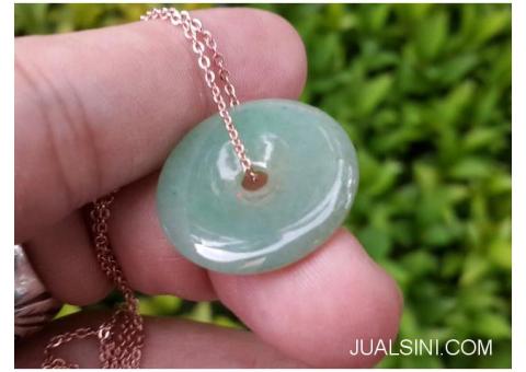 Liontin Kalung Giok Jadeite Jade Type A Natural JDT005