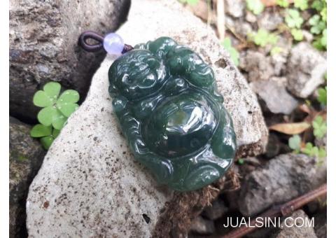 Liontin Giok Jadeite Jade Type A JDT006 Imperial Jade Burma Memo DGL
