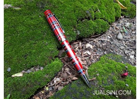 Pulpen Mewah Monte Mount MM500 New Red Ballpoint Chessboard Luxury Pen