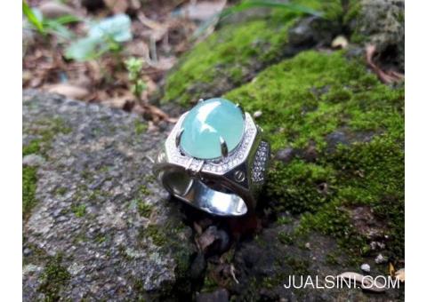 Cincin Natural Giok Jadeite Jade Type A Origin Burma JDT008 Memo DGL
