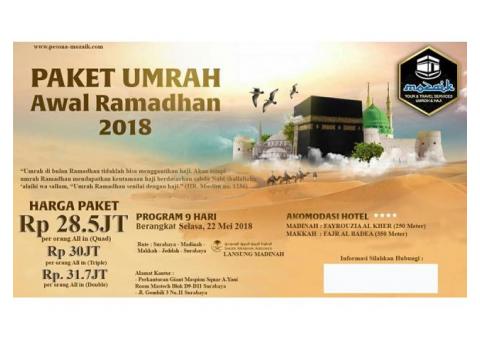 Promo Umroh Ramadhan bersama PT. Pesona Mozaik