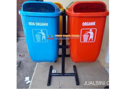 Tempat Sampah Fiberglass Organik Non Organik