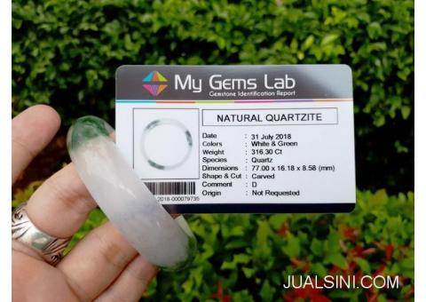 Gelang Permata Natural Quartzite Indah QTZ008 Memo My Gems Lab