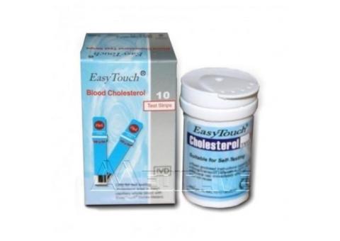 Easy Touch Blood Cholesterol Test Strips Isi 10 Original Taiwan