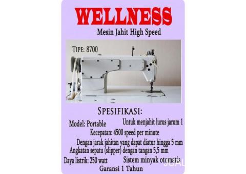 mesin jahit highspeed wellness tipe 8700