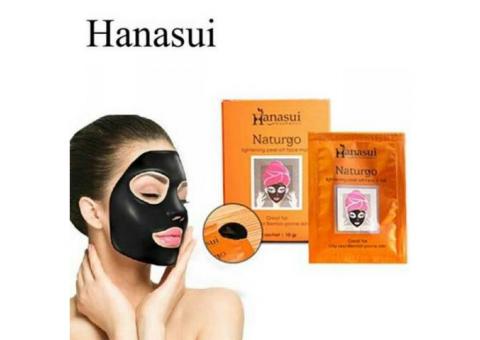 Masker Wajah Naturgo Hanasui Lightening Peel Off Face Mask BPOM