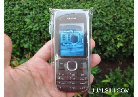 Casing Nokia C2 C2-01 C201 Baru Fullset Keypad Tulang