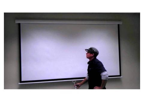 manual screen projector