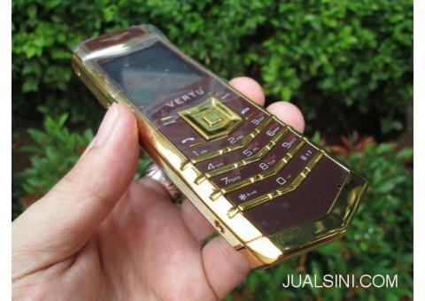 Hape Antik Mewah Verteu M6i Body Metal Kulit Luxury Phone