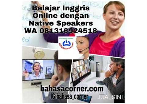 Private Inggris Native Speaker Online dan Offline