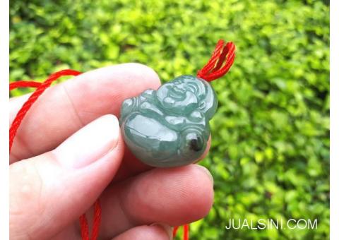 Batu Permata Liontin Natural Jadeite Jade Type A Maitreya JDT020 Burma