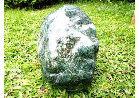 Bahan Batu Giok Jade RJD001 Jumbo Natural Sudah Dipoles