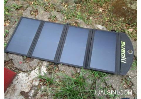 Charger Solar Cell Suaoki 25W Folding Waterproof Output 4A Max