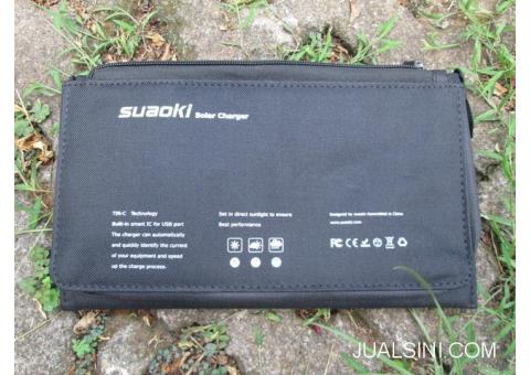 Charger Solar Cell Suaoki 25W Folding Waterproof Output 4A Max