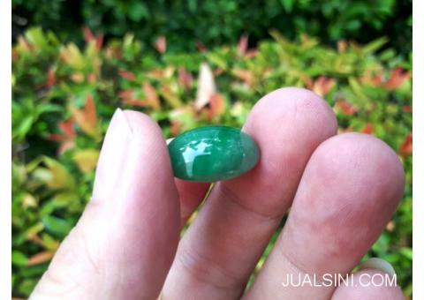 Natural Permata Giok Jadeite Jade Type A JDT029 Origin Burma Hijau
