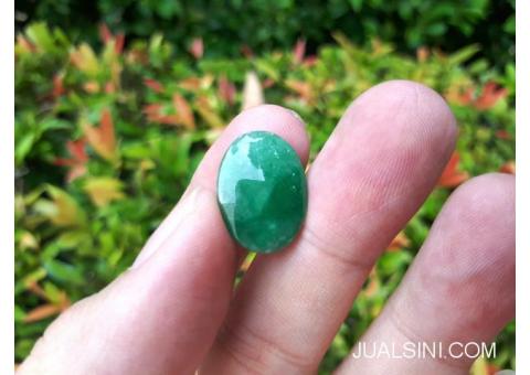 Natural Permata Giok Jadeite Jade Type A JDT029 Origin Burma Hijau